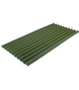 Хвилястий бітумний лист Onduline (Ондулін) зелений 2,0 х 0,95