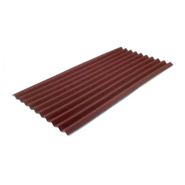 Хвилястий бітумний лист Onduline (Ондулін) червоний 2,0 х 0,95