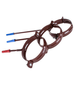 Держатель трубы металлический Regenau Ø100 L-100 цвет Графитовый