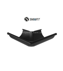 Кут ринви зовнішній 90° SMART Ø125 колір Чорний