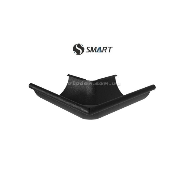 Кут ринви зовнішній 90° SMART Ø125 колір Чорний