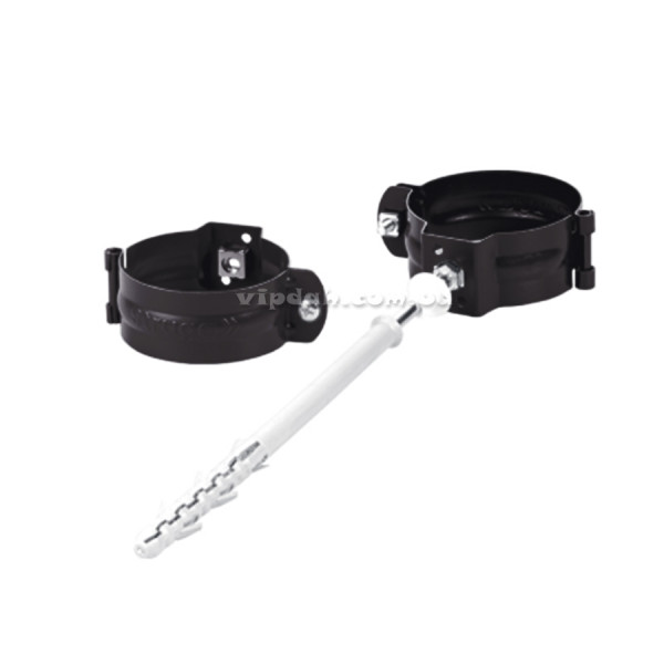 Кріплення труби під дюбель Ø90 колір Коричневий