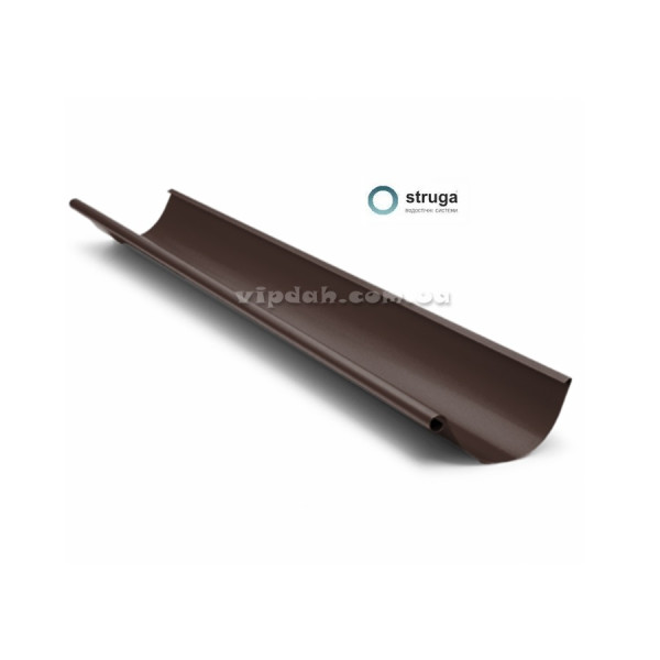 Ринва STRUGA довжина 2м Ø125 колір Коричневий
