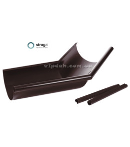 Кут ринви зовнішній 135 ° STRUGA Ø125 колір Коричневий