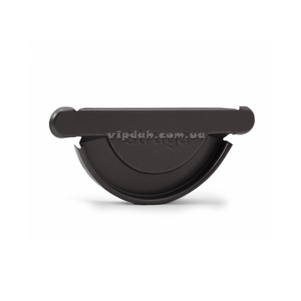 Заглушка ринви універсальна STRUGA Ø125 колір Коричневий