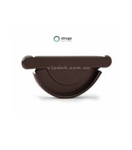 Заглушка ринви універсальна STRUGA Ø125 колір Коричневий