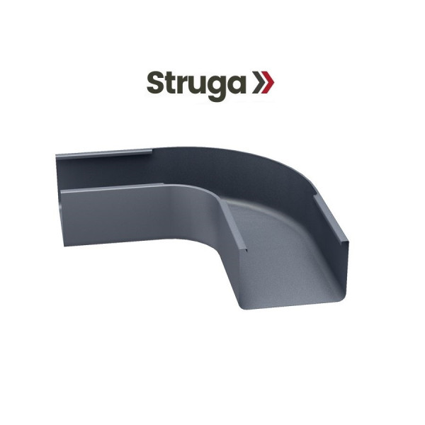 Кут ринви універсальний 90° STRUGA Quattro колір Титан-цинк