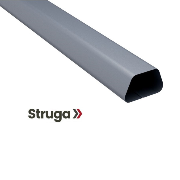 Труба STRUGA Quattro довжина 1м колір Титан-цинк