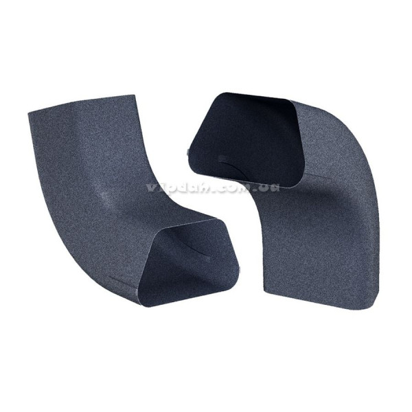 Коліно труби STRUGA Quattro колір Титан-цинк