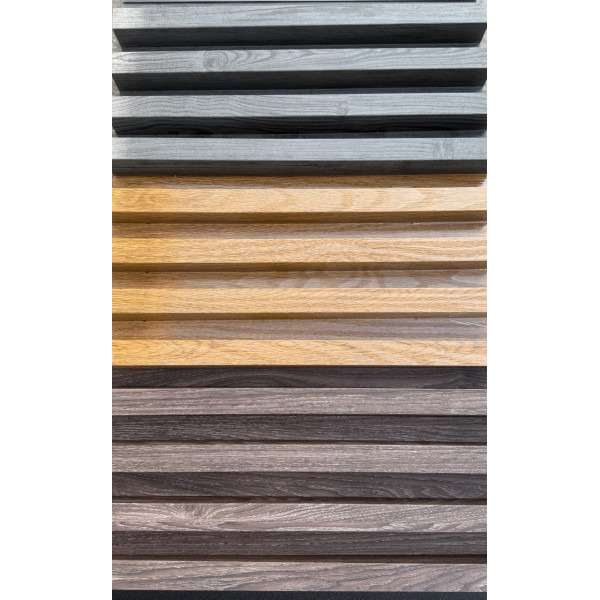 Фасадна панель декоративна рейка "Акцент" Сосна 3D