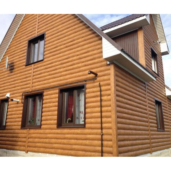 Сайдинг металевий "Блок-Хаус" Сосна 3D