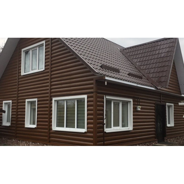 Сайдинг металевий "Блок-Хаус" Сосна 3D