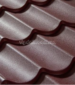 Металочерепиця Класика П. Корея 0,45 мм антрацит 7016 мат розмір під замовлення