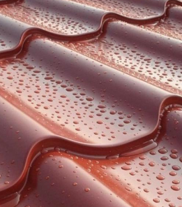 Металочерепиця Класика П. Корея 0,45 мм коричневий 8017 глянець розмір під замовлення