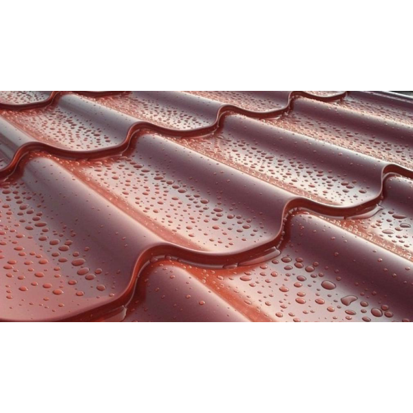 Металочерепиця Класика П. Корея 0,45 мм коричневий 8017 глянець розмір під замовлення