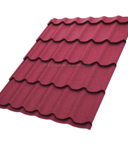 Металочерепиця Класик Китай 0,45мм стигла вишня 3005 мат розмір під замовлення