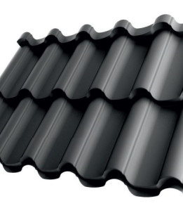 Металочерепиця Елегант П. Корея 0,45 мм коричневий 8017 мат розмір під замовлення