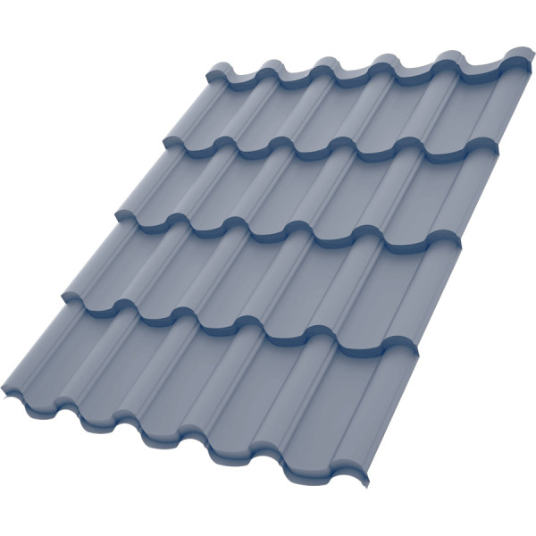 Металочерепиця Елегант Словаччина 0,50 мм антрацит 7016 High Build розмір під замовлення