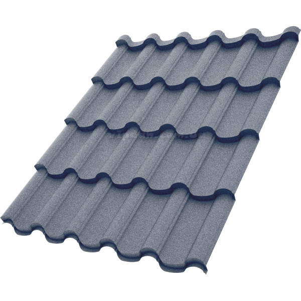 Металочерепиця Елегант Voestalpine Австрія 0,50 мм т.коричневий 8019 CRYSTAL розмір під замовлення