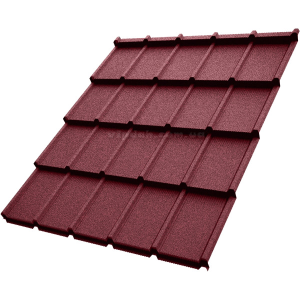 Металочерепиця Еліт Voestalpine Австрія 0,50 мм коричневий 8017 CRYSTAL розмір під замовлення