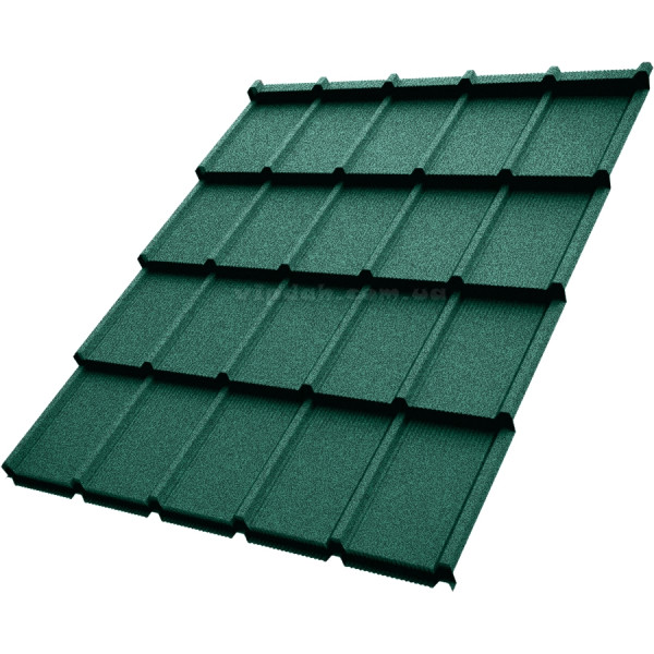 Металочерепиця Еліт Словаччина 0,50 мм зелений 6020 мат розмір під замовлення