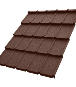 Металочерепиця Еліт Voestalpine Австрія 0,50 мм коричневий 8017 CRYSTAL розмір під замовлення