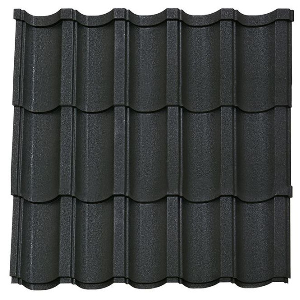 Металочерепиця Модерн Словаччина 0,50 мм антрацит 7016 High Build розмір під замовлення