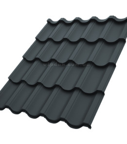 Металочерепиця Модерн Словаччина 0,50 мм антрацит 7016 High Build розмір під замовлення