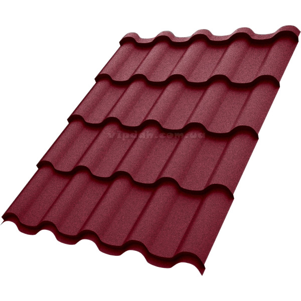 Металочерепиця Преміум П. Корея 0,45 мм зелений 6020 мат розмір під замовлення