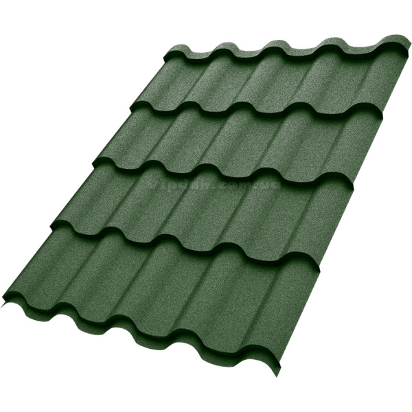 Металочерепиця Преміум Словаччина 0,45 мм темно-коричневий 8019 мат розмір під замовлення