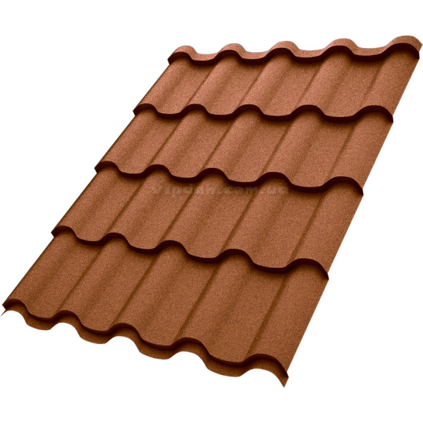 Металочерепиця Преміум П. Корея 0,45 мм зелений 6020 мат розмір під замовлення