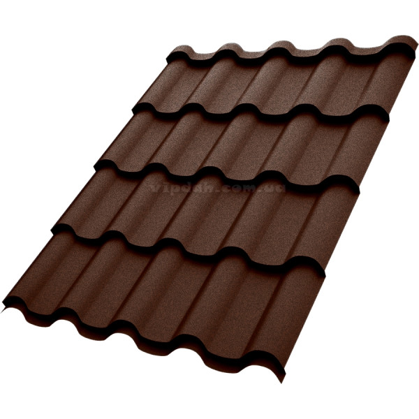 Металочерепиця Преміум П. Корея 0,45 мм зелений 6020 мат розмір під замовлення