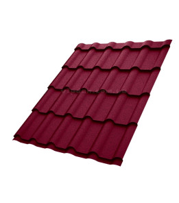 Металочерепиця Ретро Voestalpine Австрія 0,50 мм стигла вишня 3005 CRYSTAL розмір під замовлення