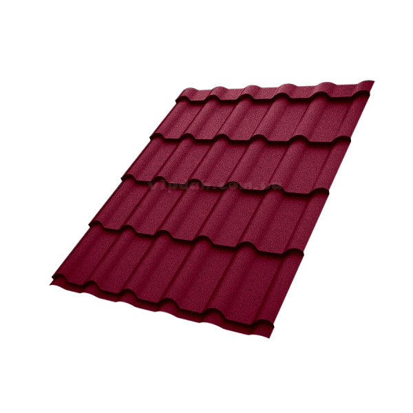 Металочерепиця Ретро Voestalpine Австрія 0,50 мм стигла вишня 3005 CRYSTAL розмір під замовлення