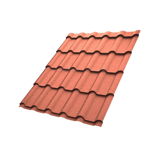 Металочерепиця Ретро Voestalpine Австрія 0,50 мм стигла вишня 3005 CRYSTAL розмір під замовлення
