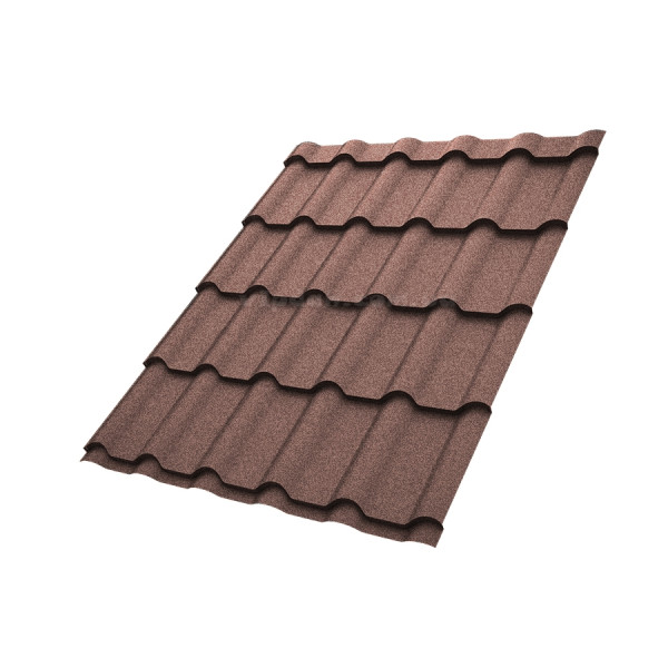 Металочерепиця Ретро Voestalpine Австрія 0,50 мм стигла вишня 3005 CRYSTAL розмір під замовлення