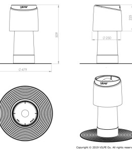 Дефлектор ALIPAI Flow - Ø160 450мм