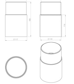 Патрубок для дефлектора ALIPAI - Ø75 160мм