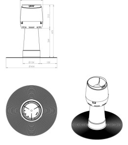 Дефлектор ALIPAI Flow - Ø110 320мм