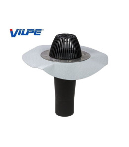 Водостічна воронка, фланець ПВХ Протан світло-сірий АМ - Ø110 350мм