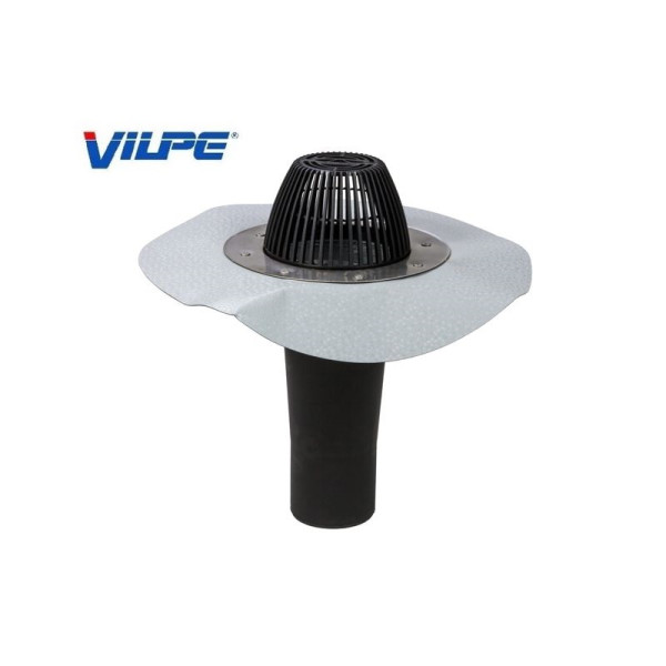 Водостічна воронка, фланець ПВХ Протан світло-сірий АМ - Ø110 350мм