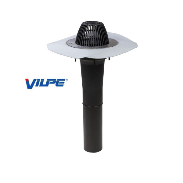 Водостічна воронка, фланець ПВХ Протан світло-сірий АМ - Ø110 630мм