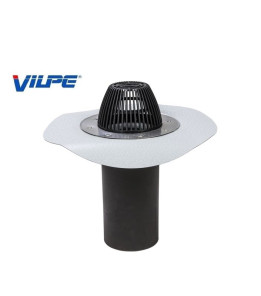 Водостічна воронка, фланець ПВХ Протан світло-сірий АМ - Ø160 350мм