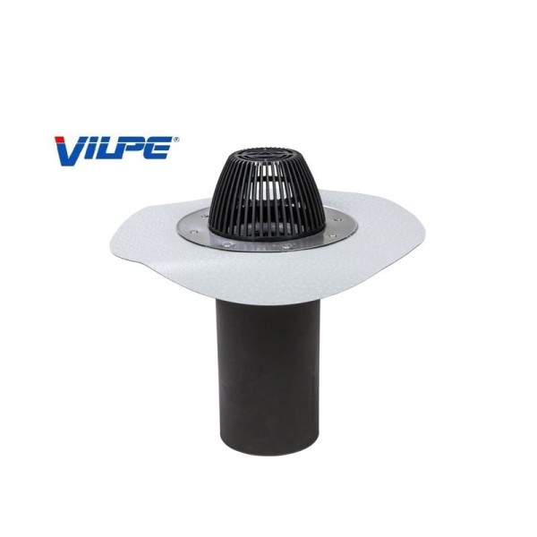 Водостічна воронка, фланець ПВХ Протан світло-сірий АМ - Ø160 350мм