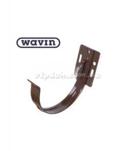 Кронштейн ринви  сталевий лобовий Wavin Ø130 колір Коричневий