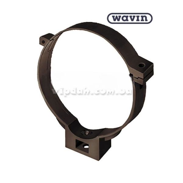 Хомут труби поліпропіленовий Wavin Ø90 колір Коричневий