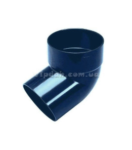 Відвід однораструбовий 67 ° Wavin Ø75 колір Коричневий