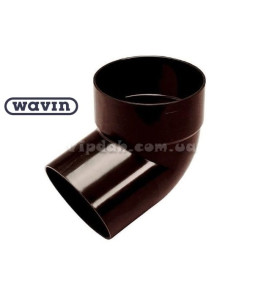 Відвід однораструбовий 67 ° Wavin Ø110 колір Коричневий