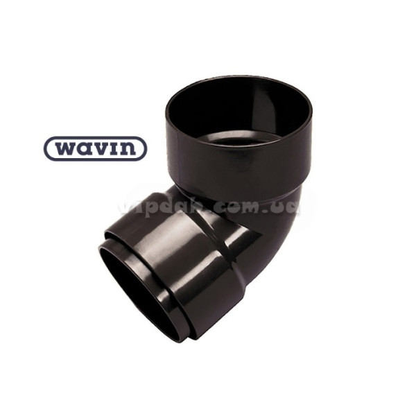 Відвід двураструбний 88 ° Wavin Ø90 колір Коричневий