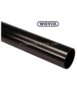 Труба водостічна без раструба 3м Wavin Ø90 колір Коричневий